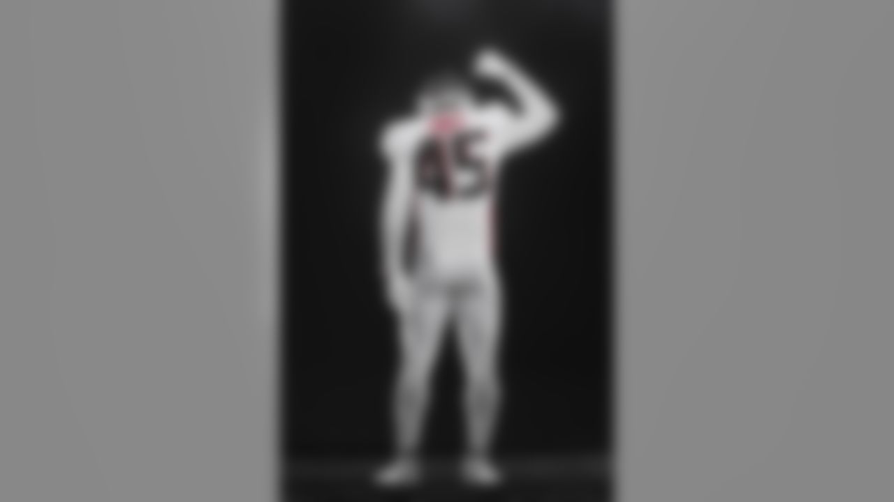 Atlanta Falcons linebacker Deion Jones (45) in the new Falcons 2020 uniforms.