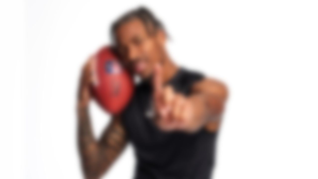 Oregon wide receiver Tez Johnson poses for a portrait during the 2025 NFL Scouting Combine on Thursday, February 27, 2025 in Indianapolis, Indiana.