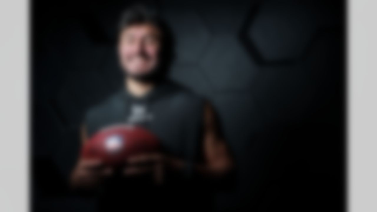 Iowa defensive back Sebastian Castro poses for a portrait during the 2025 NFL Scouting Combine on Saturday, March 1, 2025 in Indianapolis, Indiana.