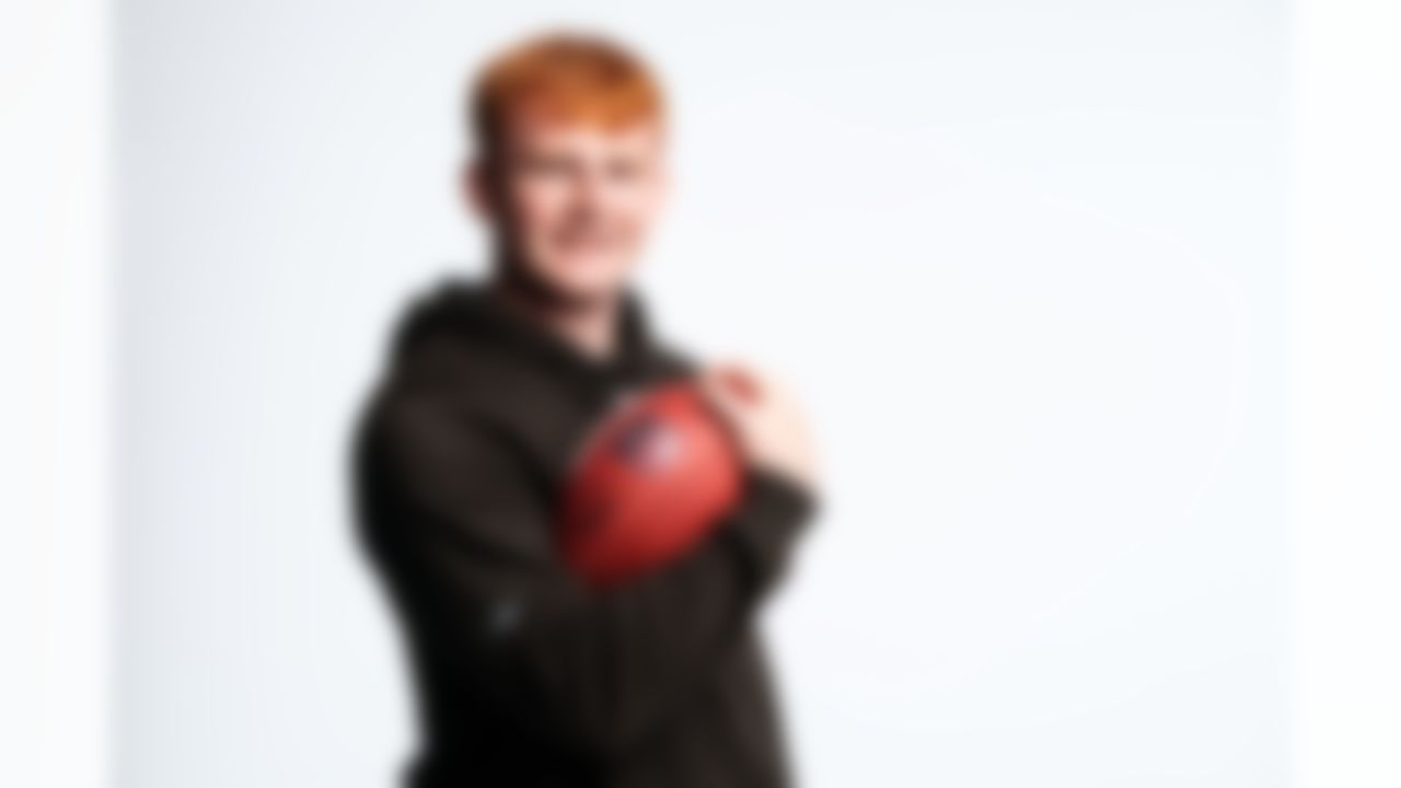 International Player Pathway kicker Ross Bolger poses for a portrait during the 2025 NFL Scouting Combine on Wednesday, February 26, 2025 in Indianapolis, Indiana.
