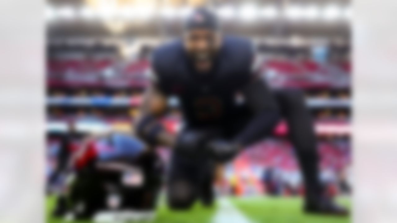 Arizona Cardinals safety Budda Baker (3) warms up prior to an NFL football game against the Los Angeles Chargers on Monday, October 21, 2024 in Glendale, Arizona.
